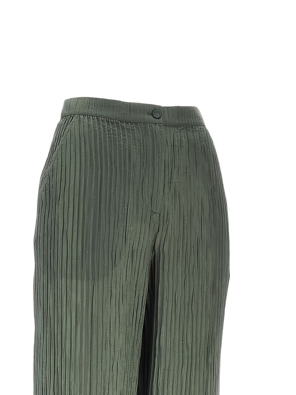 Emporio Armani Crepe trousers GREEN