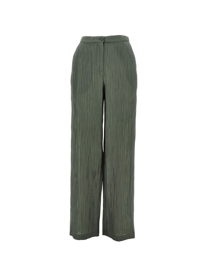 Emporio Armani Crepe trousers GREEN