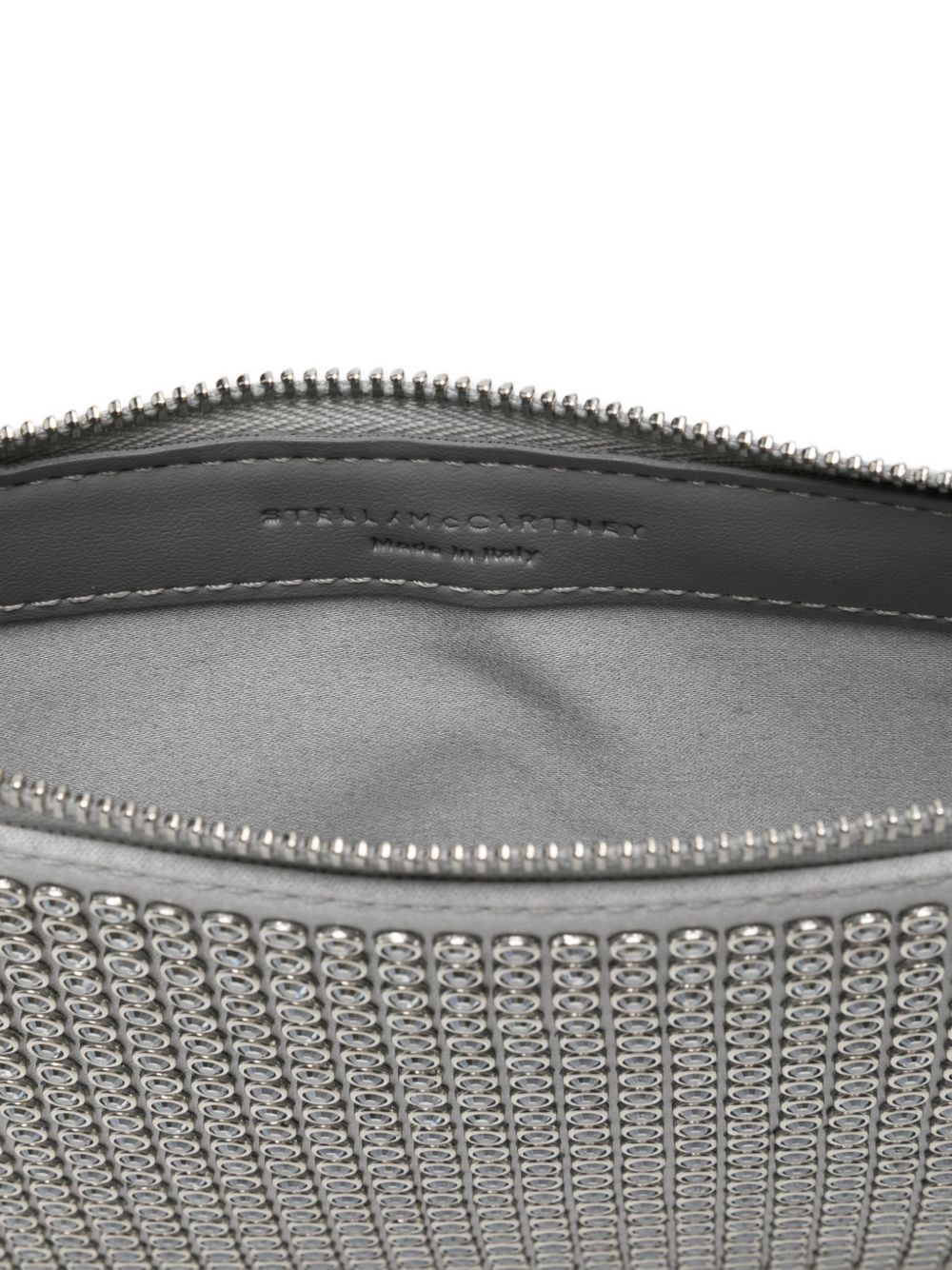 Stella McCartney Falabella Crystal Clutch Shoulder Bag SILVER