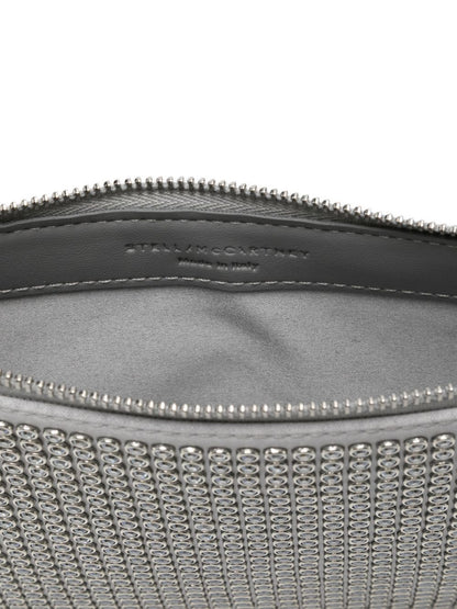 Stella McCartney Falabella Crystal Clutch Shoulder Bag SILVER