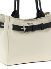 Tom Ford Audrey Small Grain Leather Tote Bag ECRU
