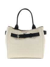 Tom Ford Audrey Small Grain Leather Tote Bag ECRU