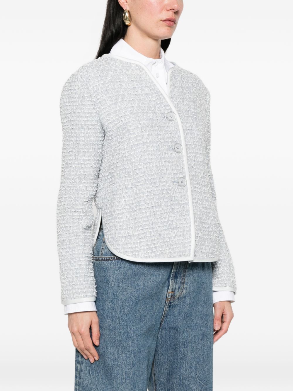 Emporio Armani Wool blend jacket GRAY