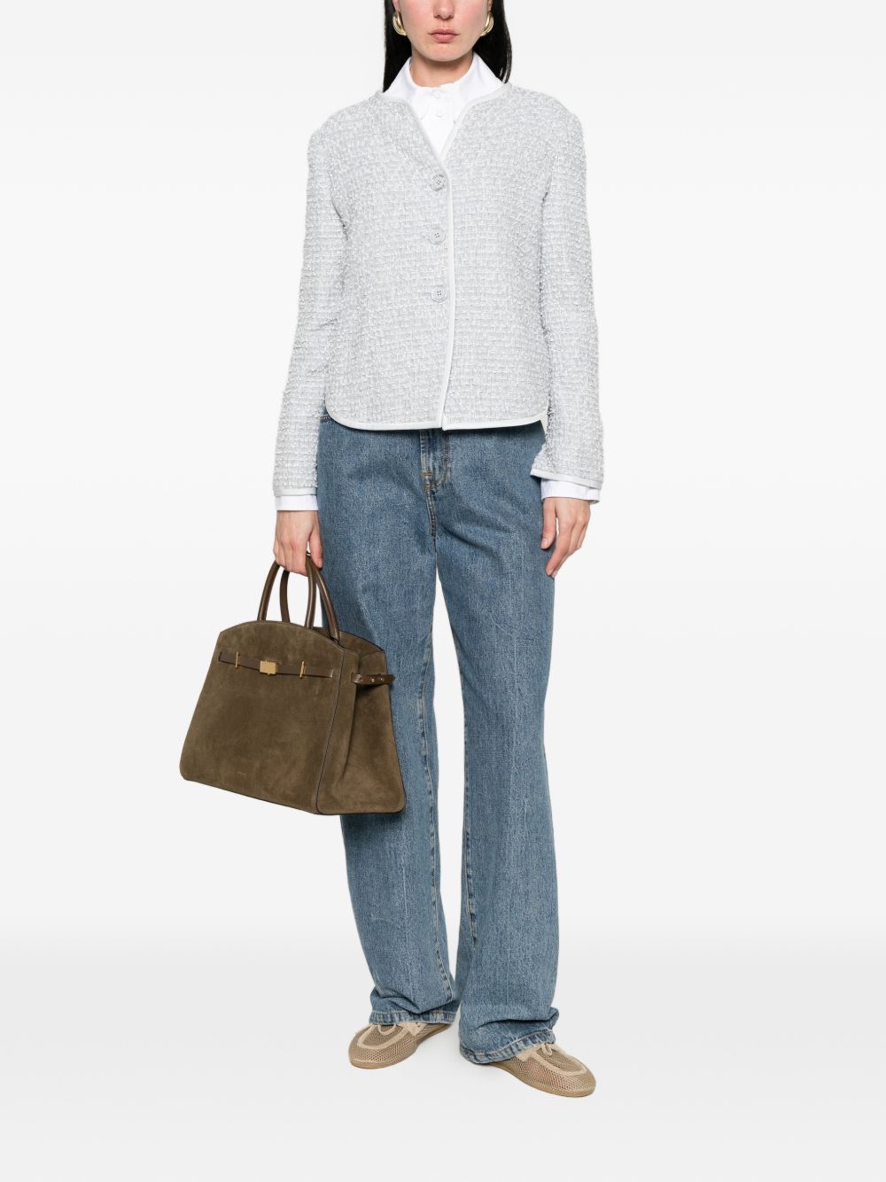 Emporio Armani Wool blend jacket GRAY