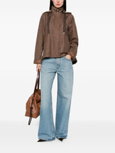 Herno Hooded blouson jacket Brown