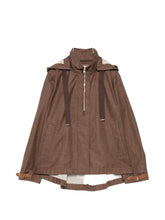 Herno Hooded blouson jacket Brown