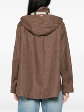 Herno Hooded blouson jacket Brown