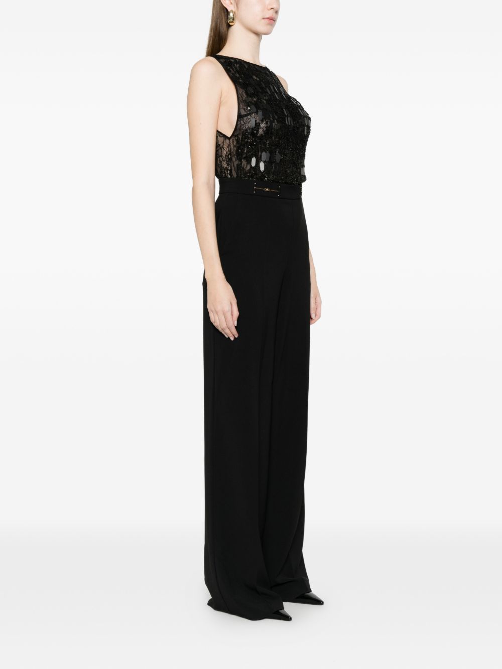 Elisabetta Franchi Long jumpsuit BLACK