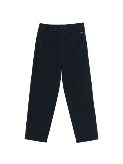 Woolrich Cotton carrot trousers NAVY