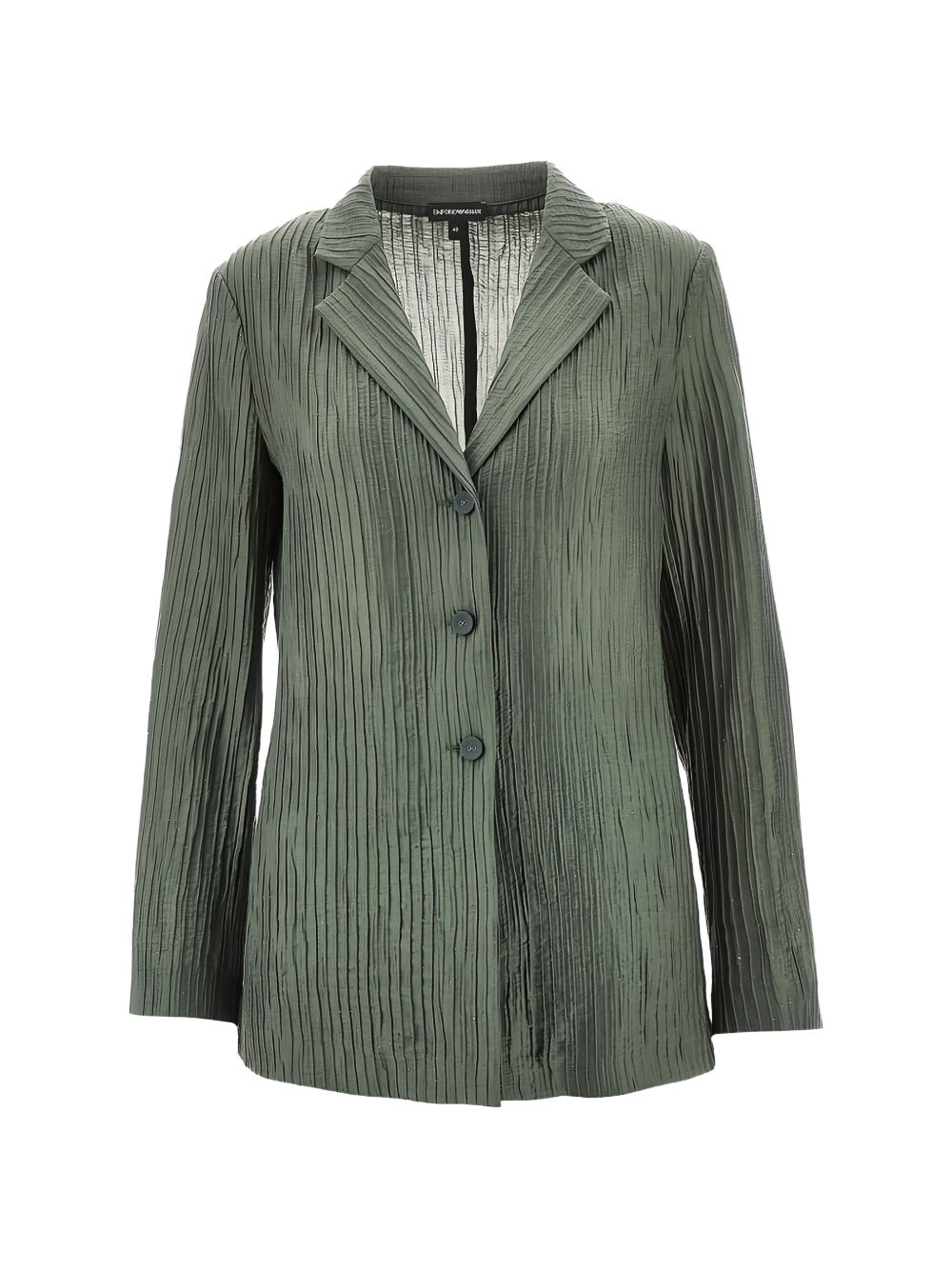 Emporio Armani Single-breasted blazer jacket GREEN
