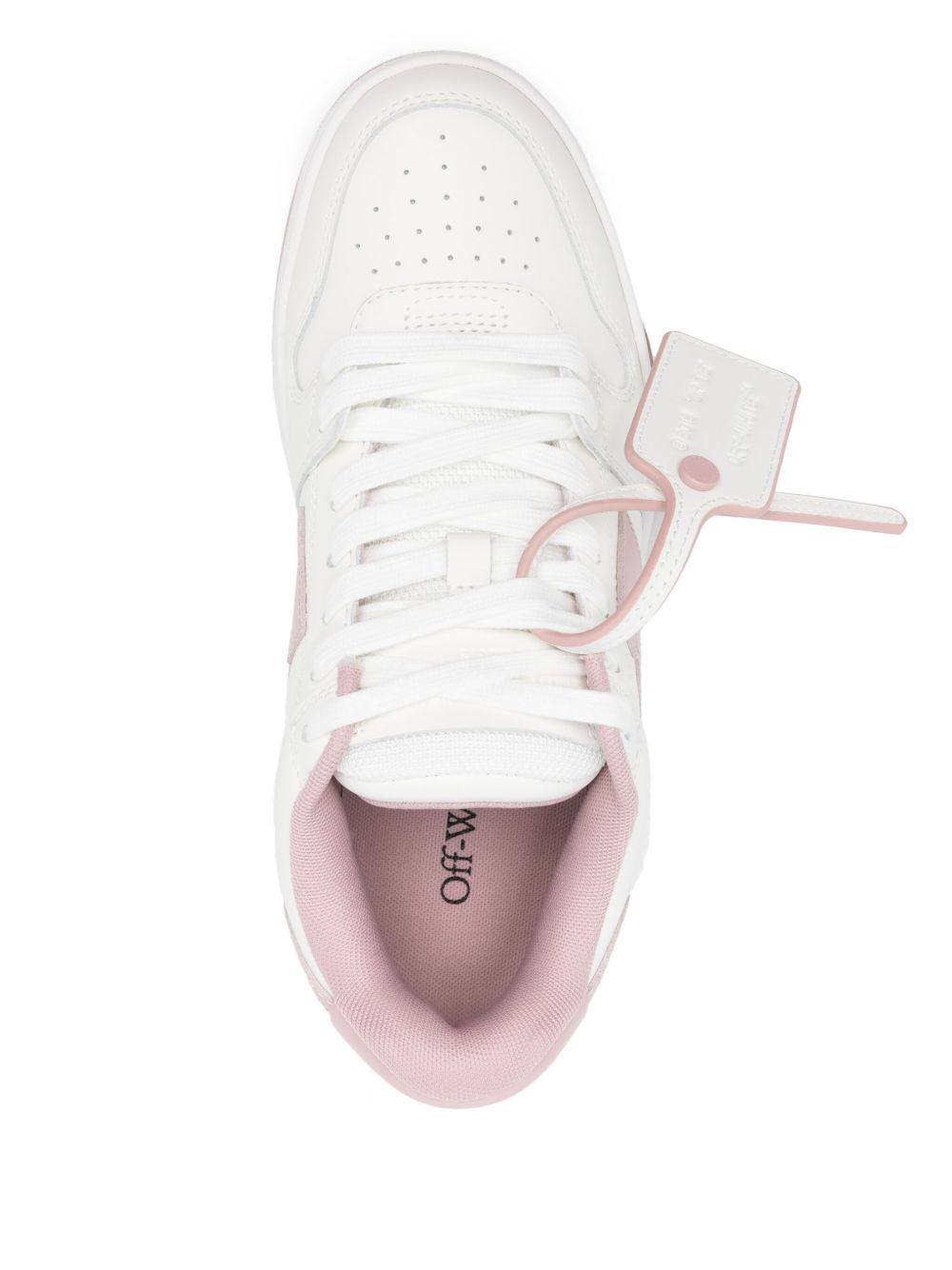 Off White Out Of Office leather sneakers PINK