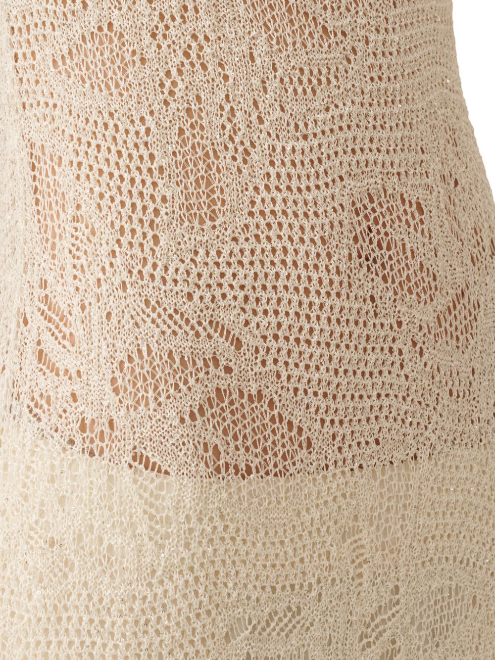 Fabiana Filippi Crochet midi dress WHITE