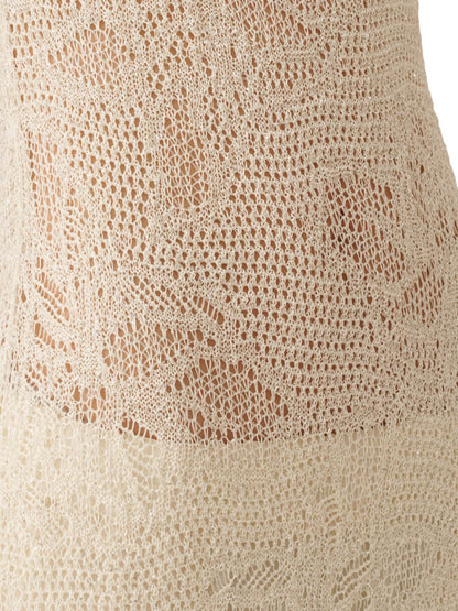 Fabiana Filippi Crochet midi dress WHITE