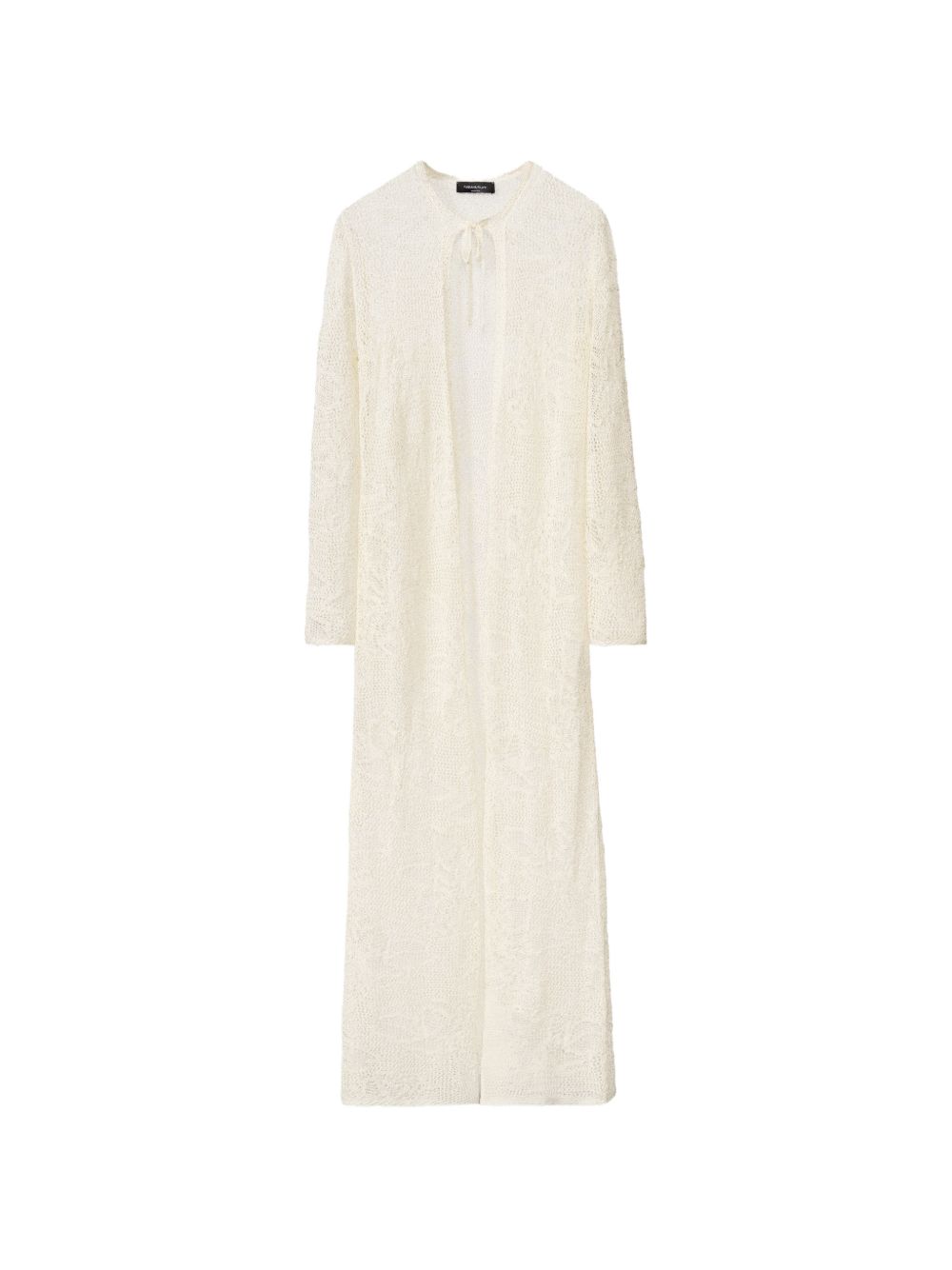 Fabiana Filippi Crochet long cardigan WHITE