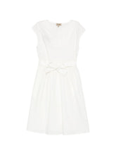 Woolrich V-neck Cotton short dress WHITE