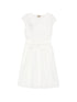 Woolrich V-neck Cotton short dress WHITE