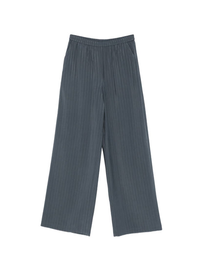 Emporio Armani Pinstriped trousers Gray