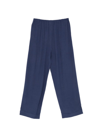 Emporio Armani Wide-leg trousers NAVY
