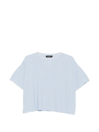 Fabiana Filippi Cotton t-shirt LIGHT BLUE