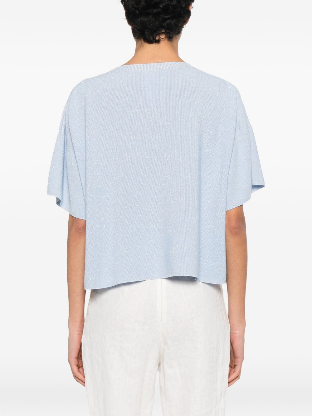 Fabiana Filippi Cotton t-shirt LIGHT BLUE