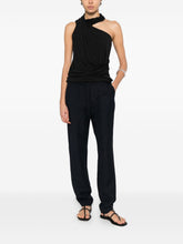 Fabiana Filippi Linen blend trousers NAVY