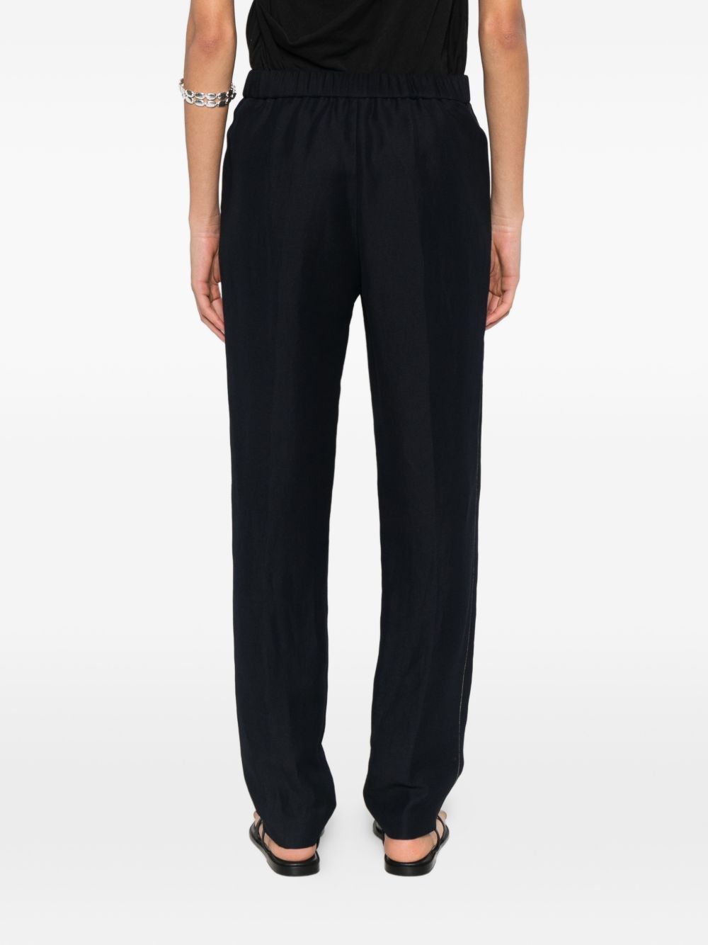 Fabiana Filippi Linen blend trousers NAVY