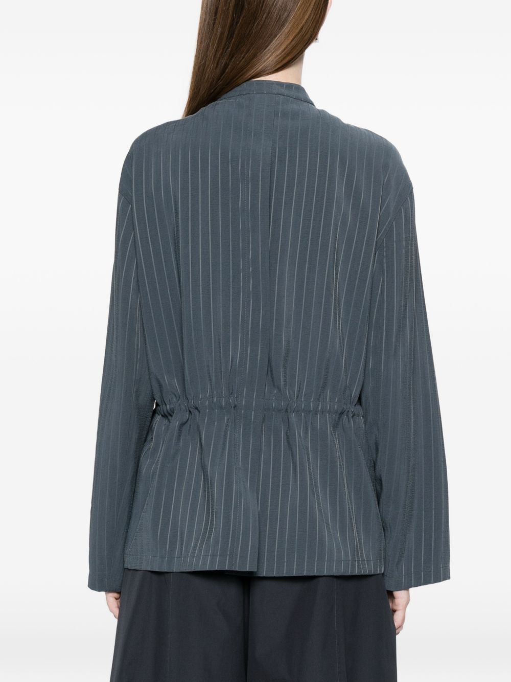 Emporio Armani Pinstriped jacket Gray