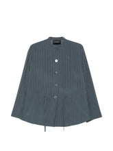 Emporio Armani Pinstriped jacket Gray