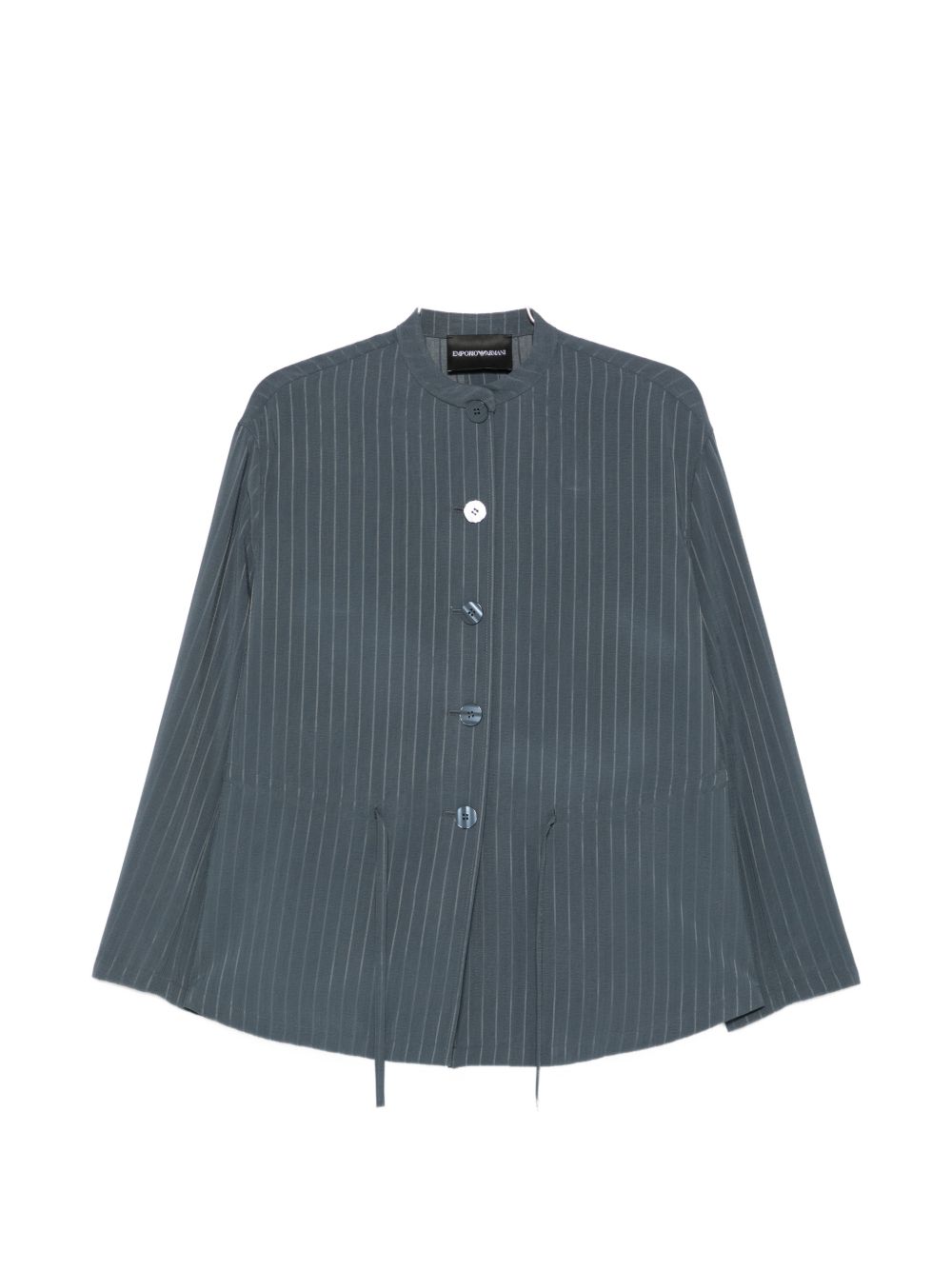 Emporio Armani Pinstriped jacket Gray