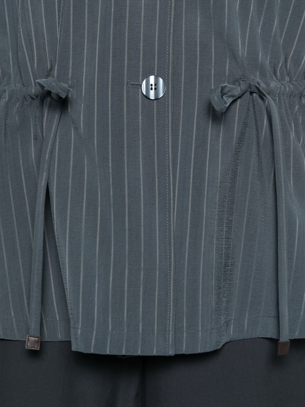 Emporio Armani Pinstriped jacket Gray
