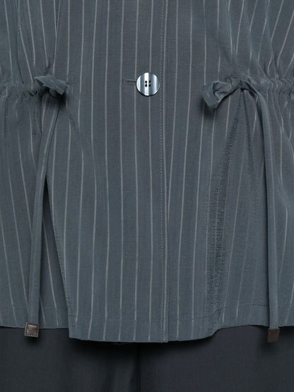 Emporio Armani Pinstriped jacket Gray