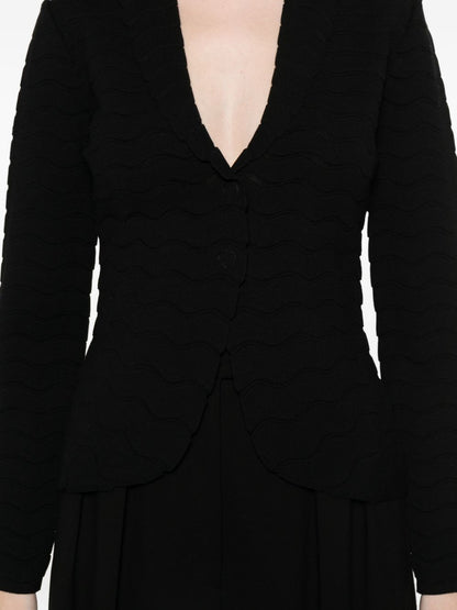 Emporio Armani Single-breasted blazer jacket BLACK