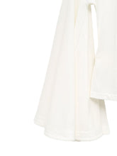 Jacquemus V-neck long sleeves La Cache Coeur Ventadou top WHITE