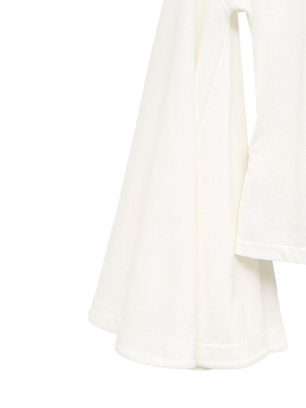 Jacquemus V-neck long sleeves La Cache Coeur Ventadou top WHITE