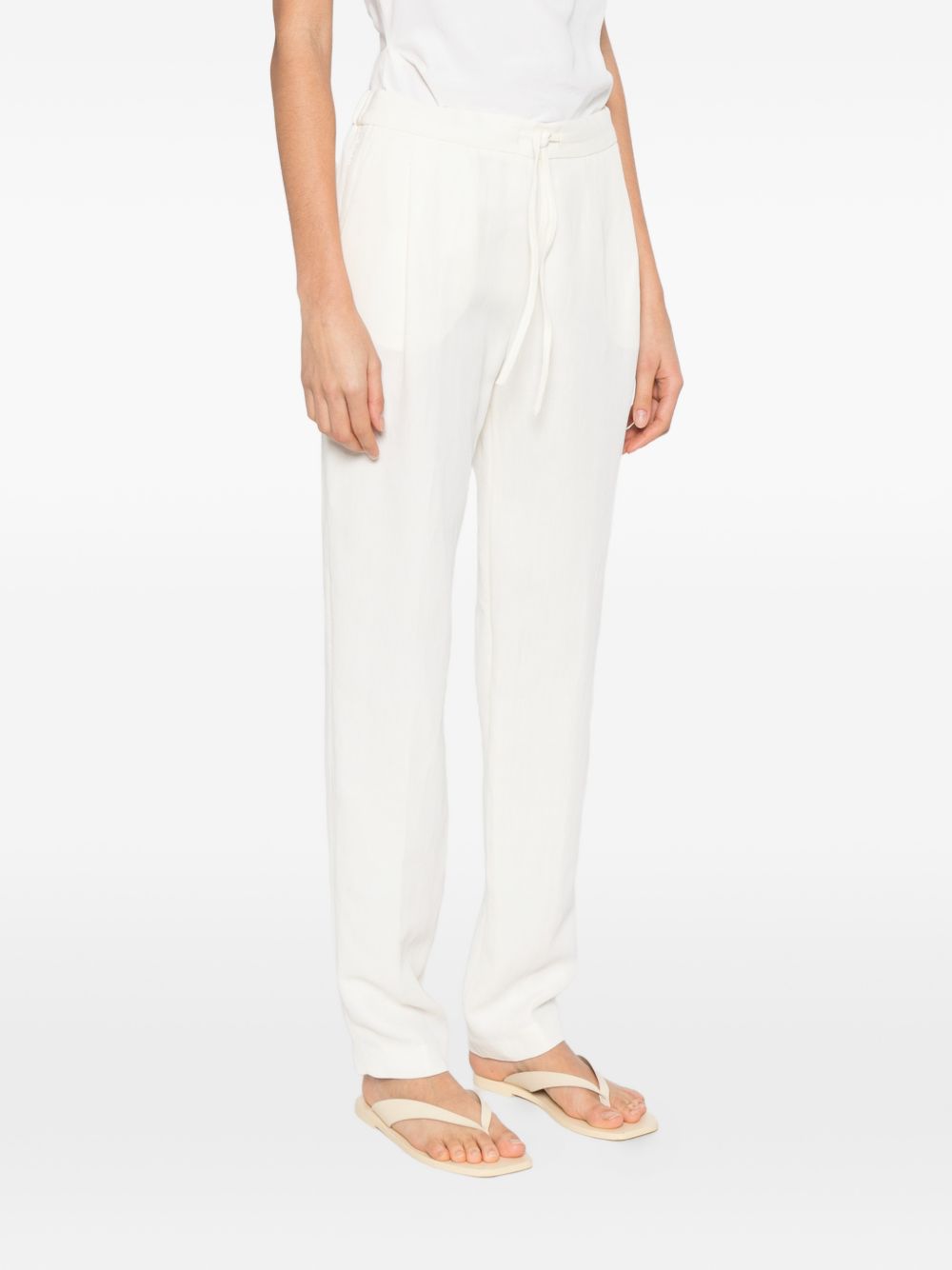 Fabiana Filippi Line blend trousers WHITE