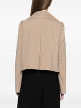 Emporio Armani Cotton double-breasted jacket BEIGE