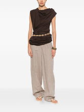Fabiana Filippi Linen trousers Gray