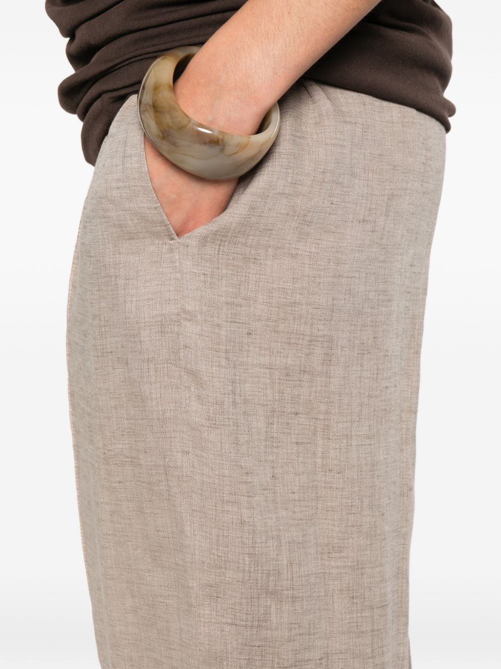 Fabiana Filippi Linen trousers Gray