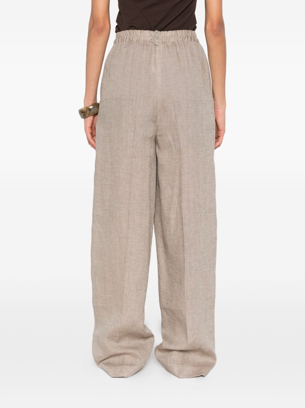 Fabiana Filippi Linen trousers Gray