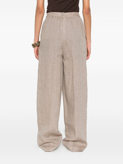 Fabiana Filippi Linen trousers Gray