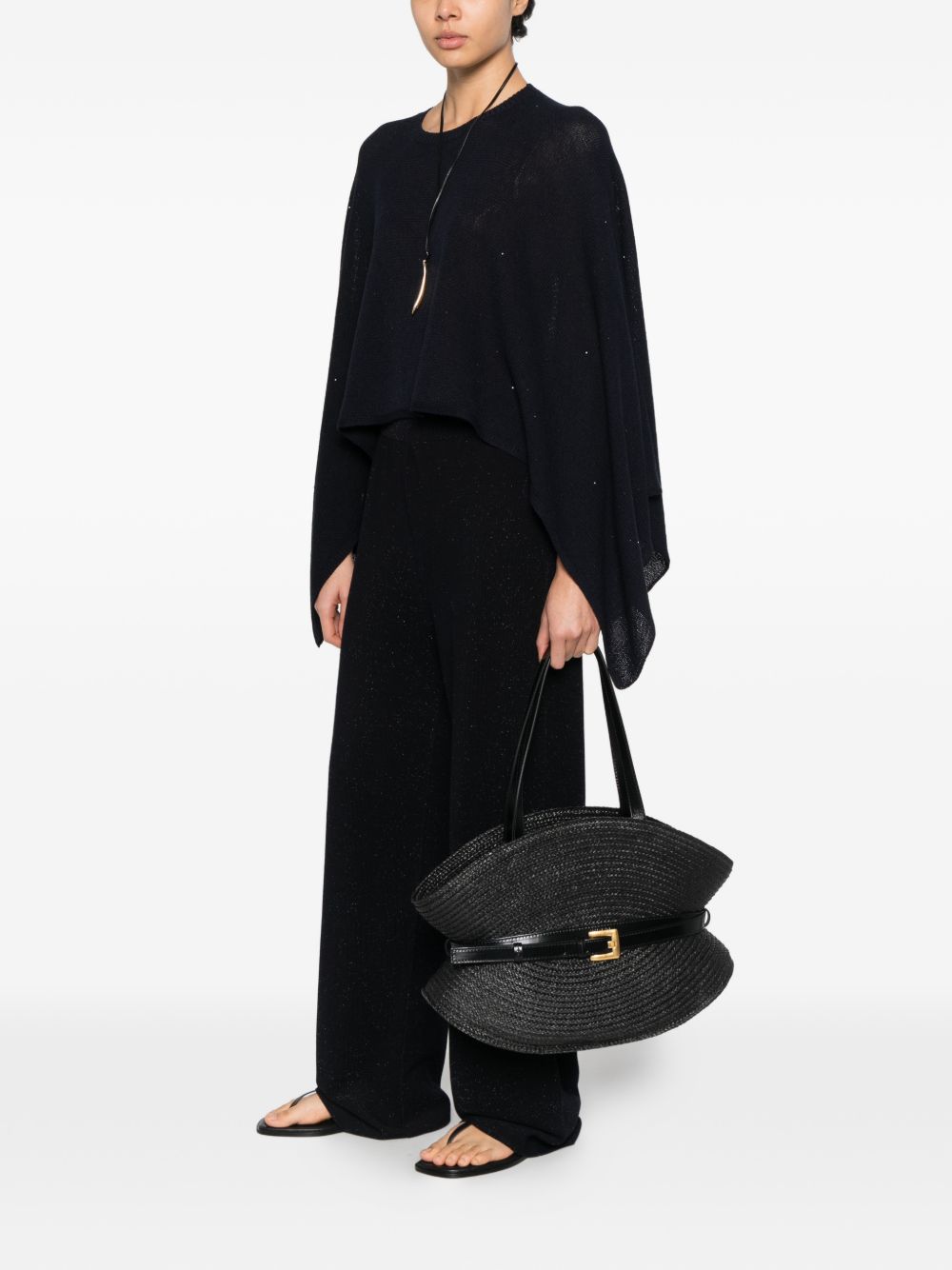 Fabiana Filippi Cotton trousers NAVY