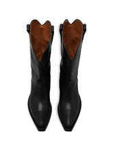 Maison Margiela Leather western boots BLACK