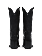 Maison Margiela Leather western boots BLACK