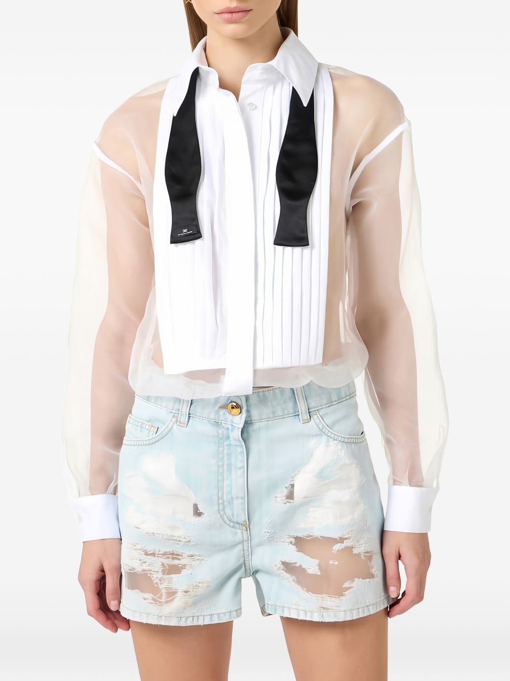 Elisabetta Franchi Cotton jumpsuit WHITE