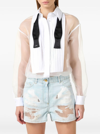 Elisabetta Franchi Cotton jumpsuit WHITE