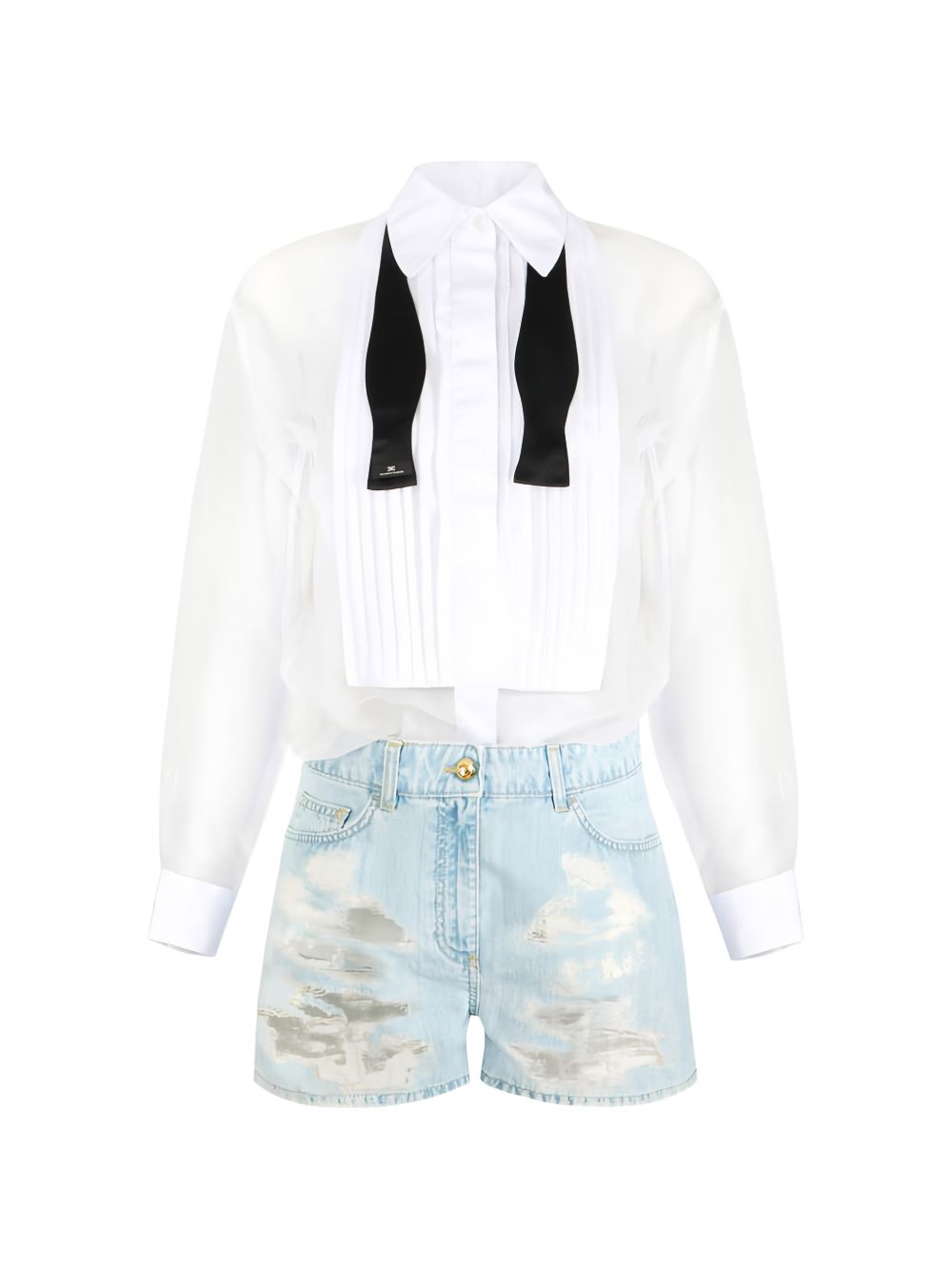 Elisabetta Franchi Cotton jumpsuit WHITE
