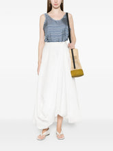 Pierre Louis Mascia Striped silk top LIGHT BLUE