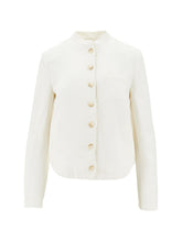 Emporio Armani Linen blend jacket White