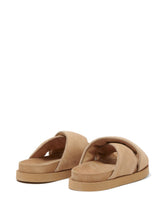 Fabiana Filippi Suede leather platform sandals BROWN
