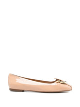 Ferragamo Leather ballets BROWN
